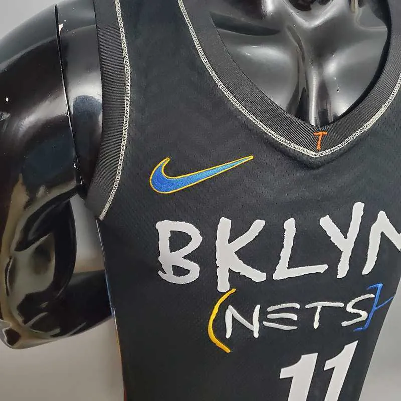 New Brooklyn Nets IRVING#11 City Edition Black 7