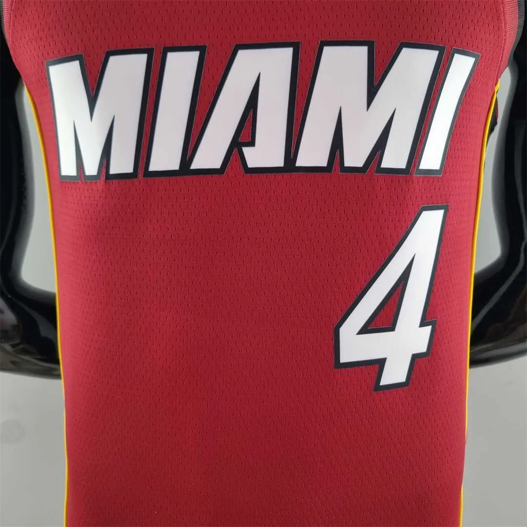 75th Anniversary Miami Heat Jordan OLADIPO#4 Burgundy NBA Jersey 1