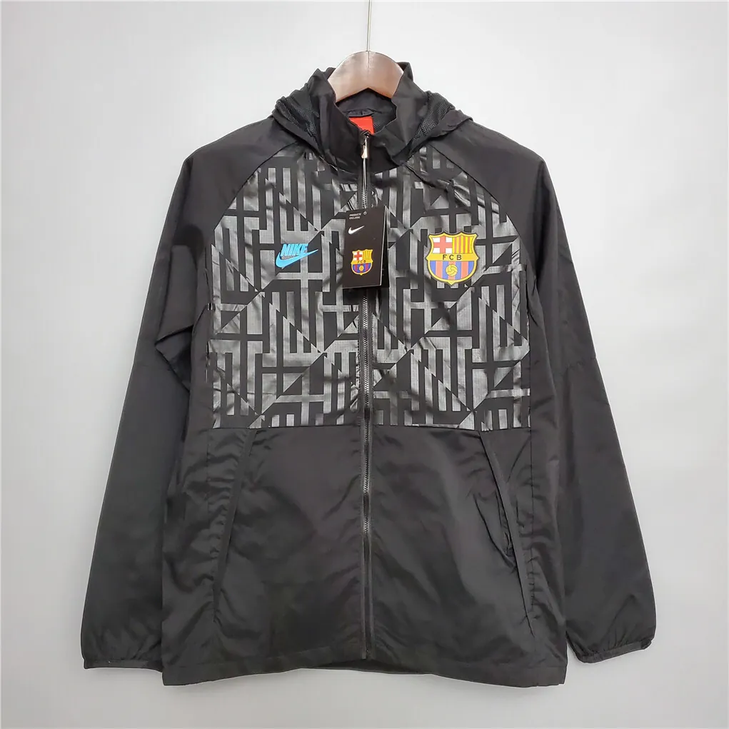 20-21 Barcelona black windbreaker 8