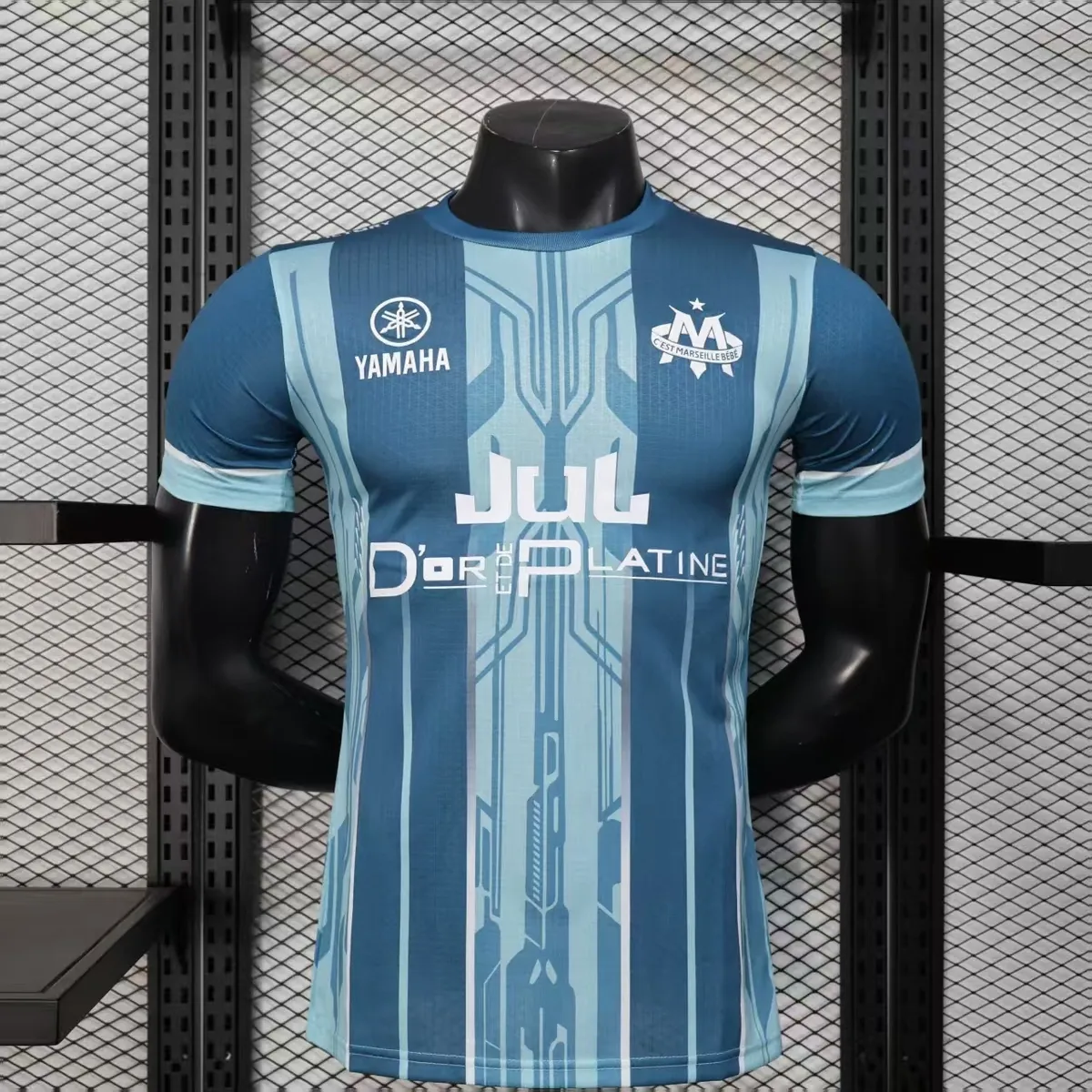 25-26 Marseille Blue YAMAHA OM X JUL Limited Edition Shirt Player Version été Kit AAAAJersey Yu 7