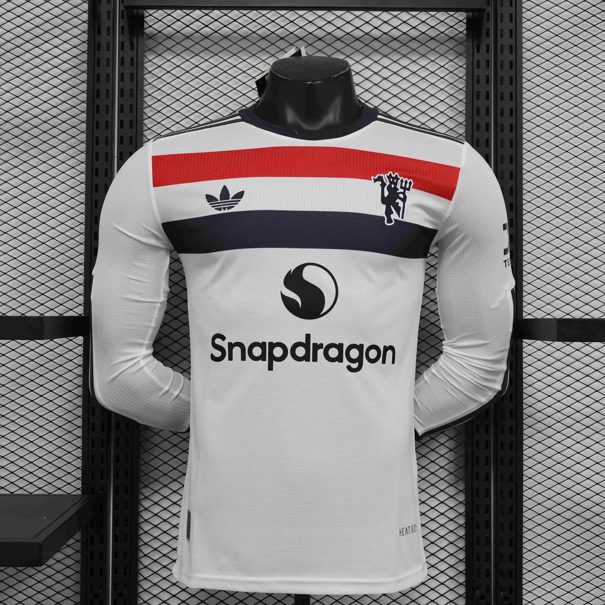 24-25 Manchester United Away Long Sleeve Kit Player Version Shirt Soccer AAAAJersey Yupoo 3
