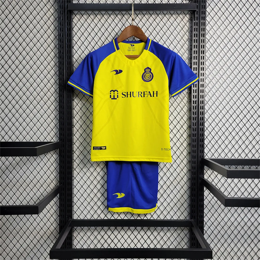 22-23 Saudi Al-Nassr home kids kit 14