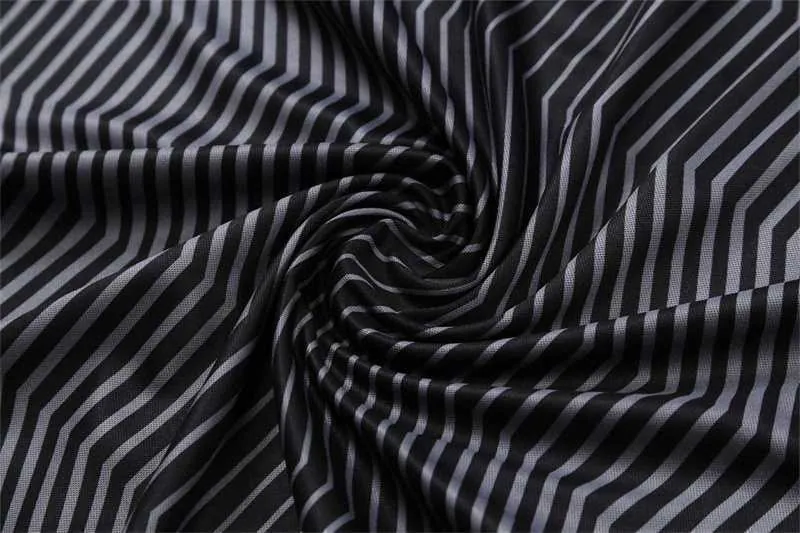 Polo Marseille black with grey-stripe 10