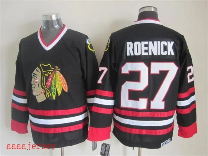 Chicago Blackhawks retro ice hockey jersey M-3XL 芝加哥黑鹰队复古冰球服 1