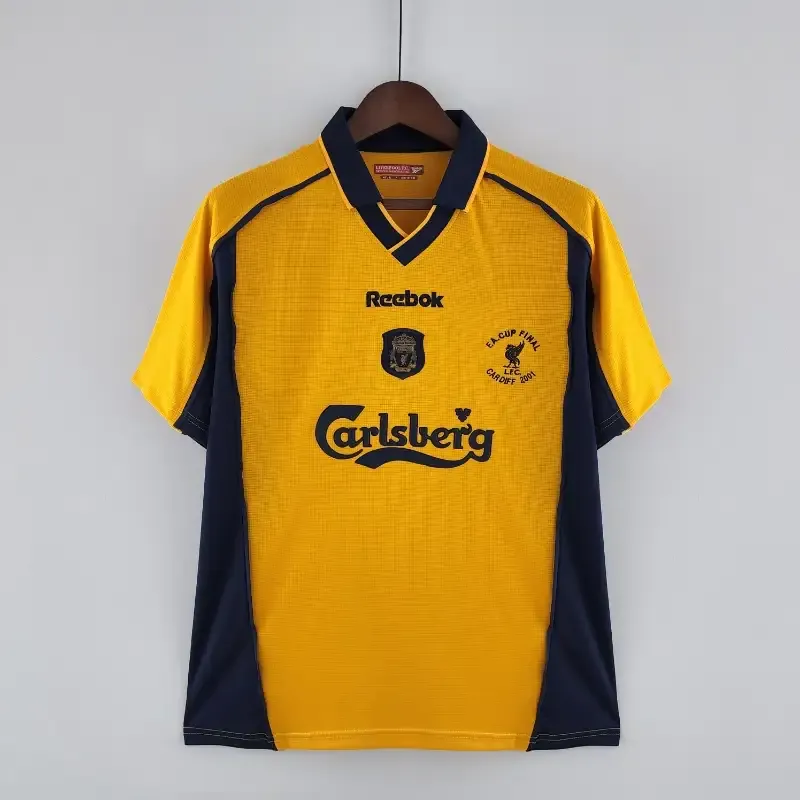 00-01 Retro Liverpool Soccer Jersey Away S-2XL 8