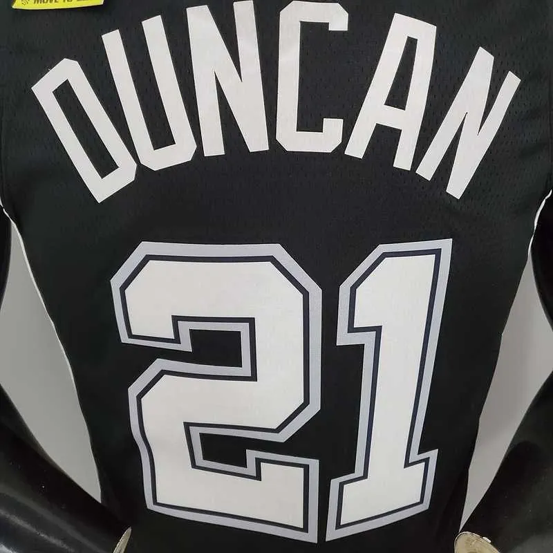 DUNCAN#21 Spurs Black 7