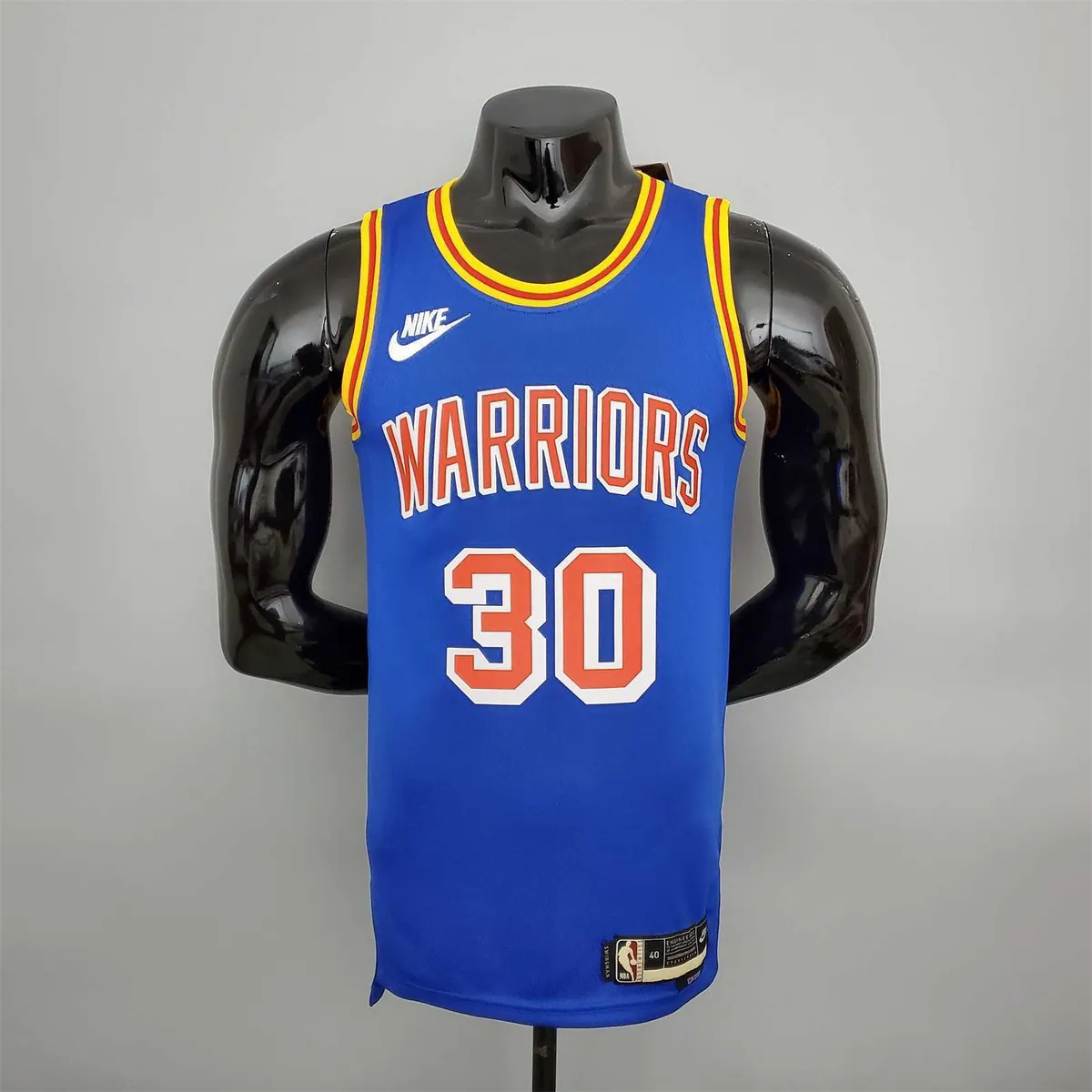 75th Anniversary Curry #30 Warriors Retro Blue 8