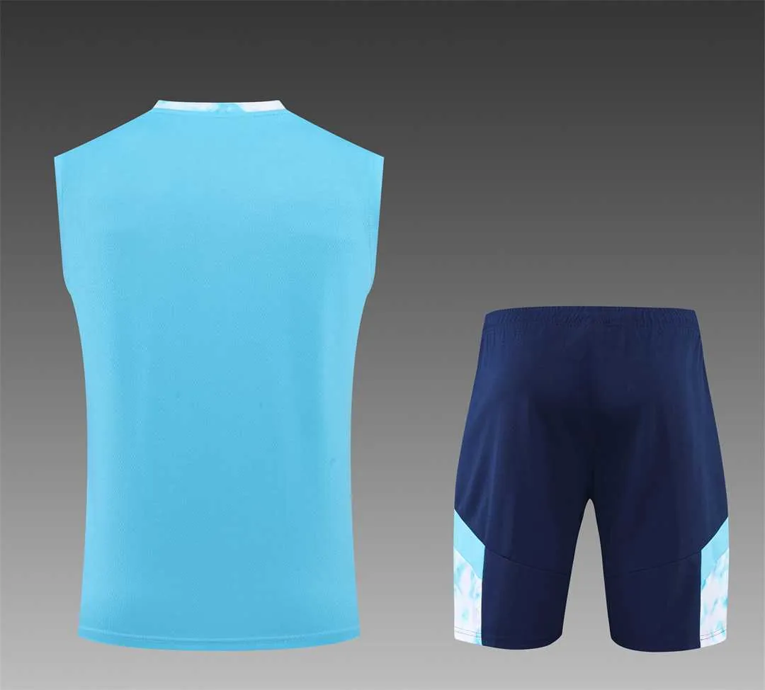 22-23 Marseille vest training suit kit blue 7