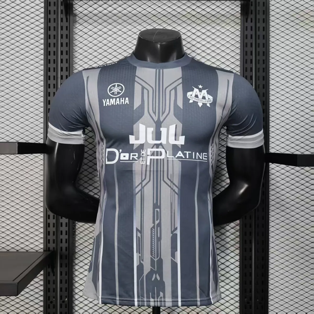 25-26 Marseille GreyYAMAHA OM X JUL Limited Edition Shirt Player Version été Kit AAAAJersey Yup 7