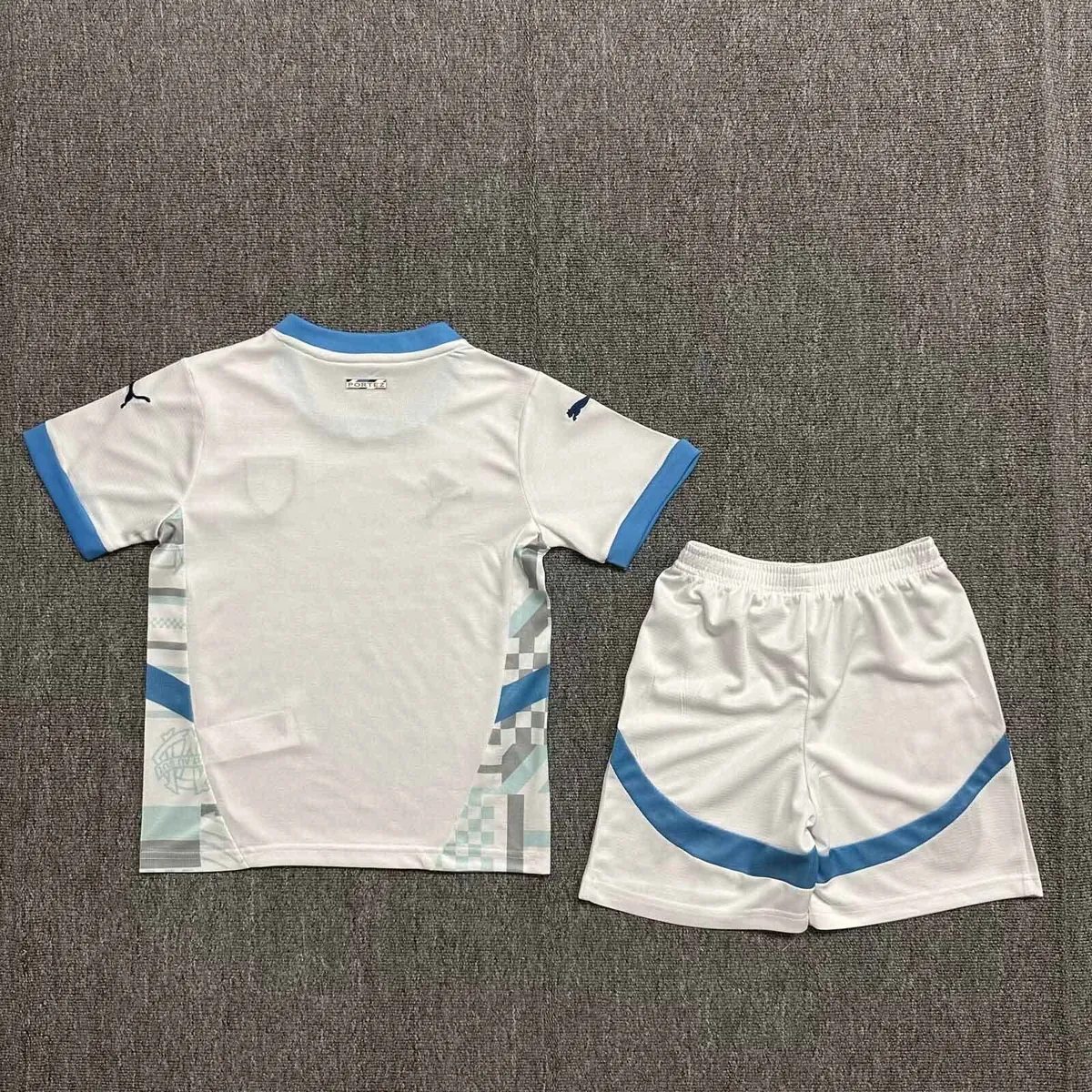 24-25 Marseille Home Kid Kits Youth Apparels Sport AAAAJersey Yupoo 8