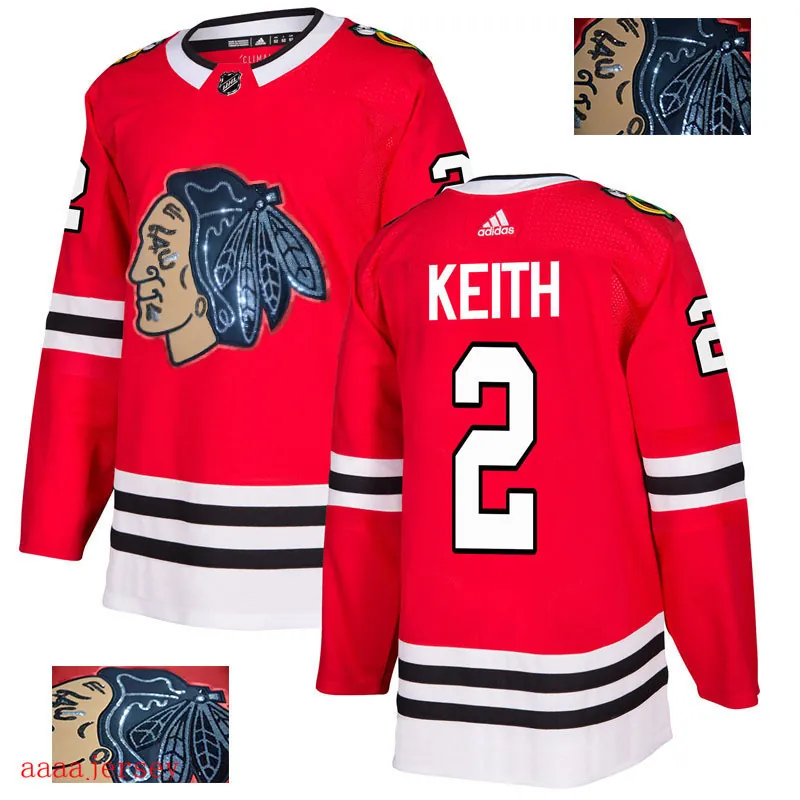 2018 Chicago Blackhawks ice hockey jersey M-3XL 芝加哥黑鹰队时尚亮片款冰球服 10