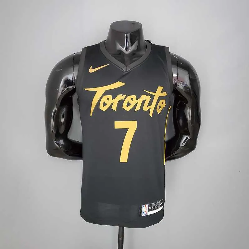 2021 LOWRY#7 Raptors black gold 9