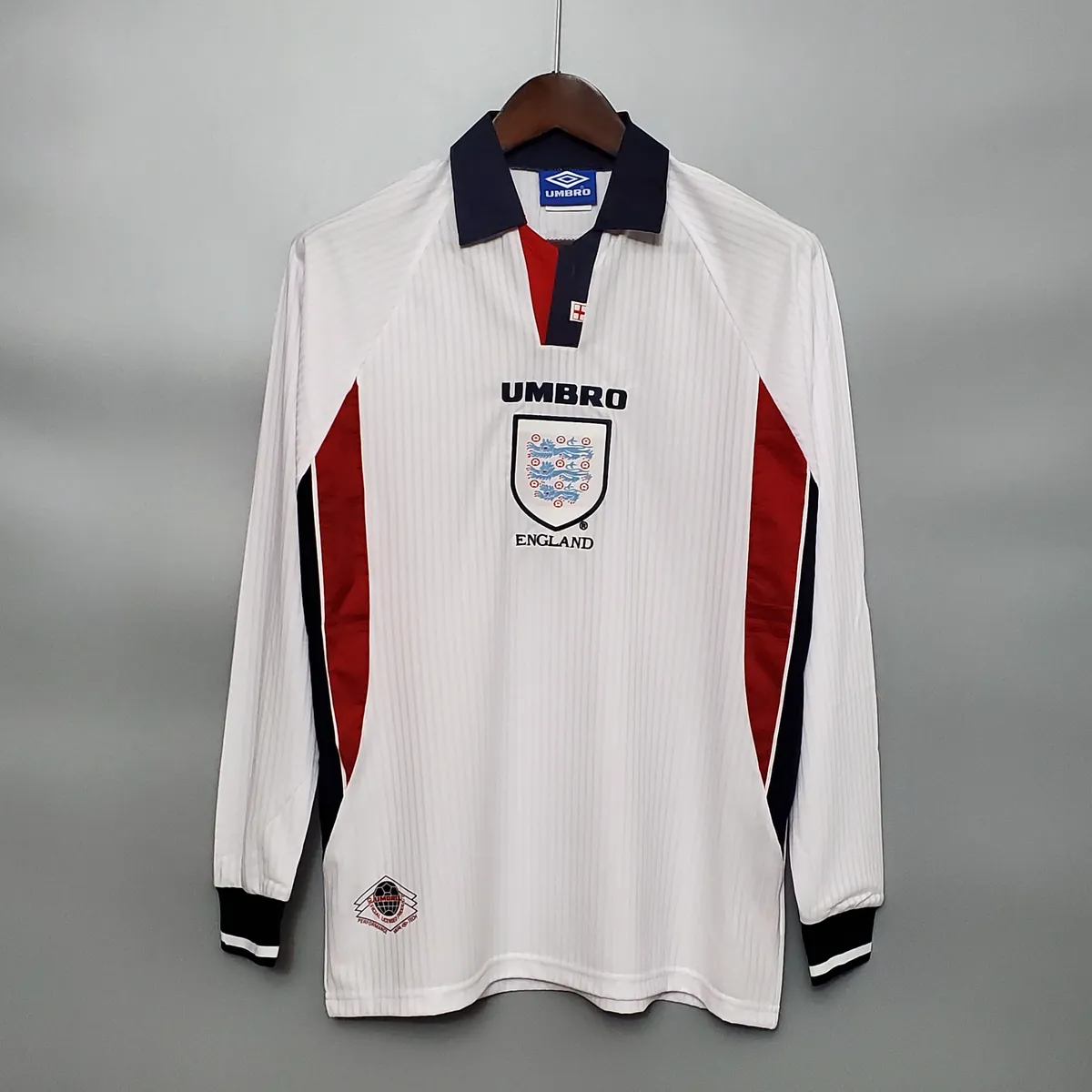 1998 England home long sleeve 12