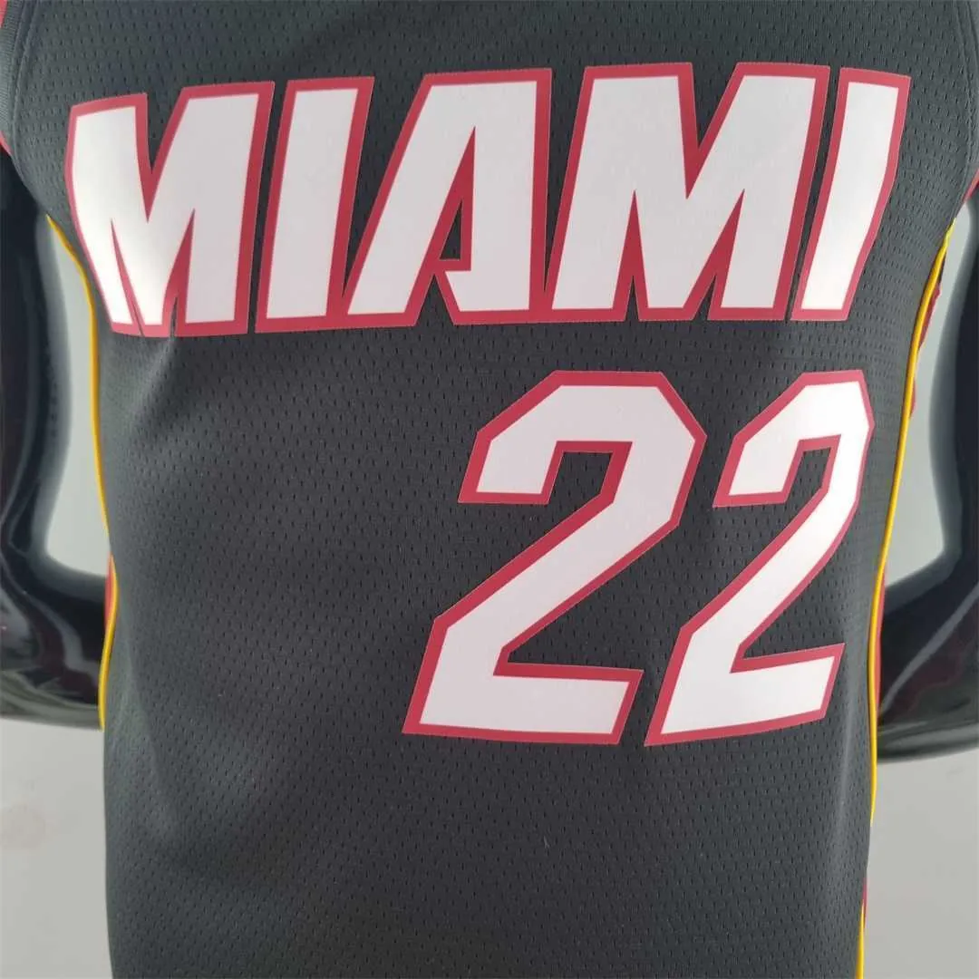 75th Anniversary Miami Heat BUTLER#22 black NBA Jersey 7