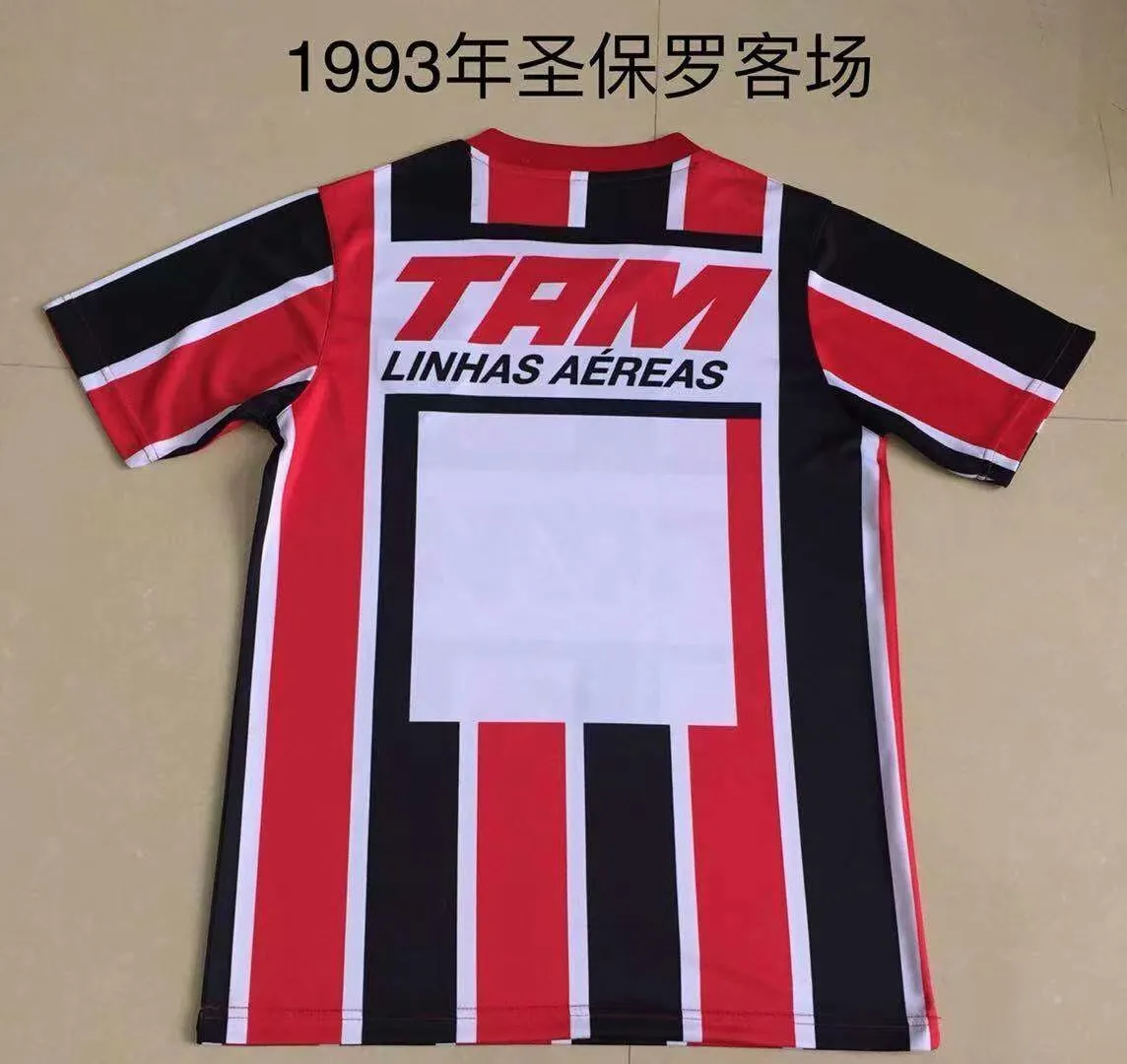 1993 Sao Paulo away redwhite 1