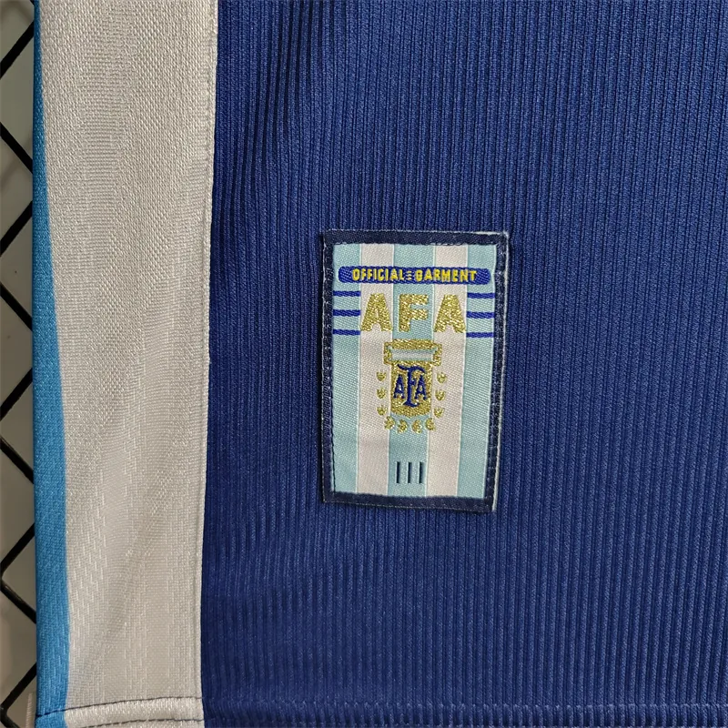 1998 Retro Argentina away size S-XXL Soccer Jersey 9