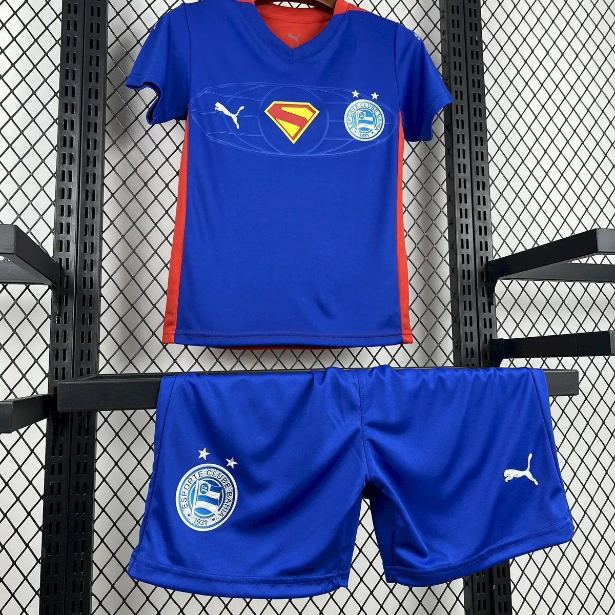 25-26 Bahia Superman Collaboration Kid Kits Youth Apparels AAAAJersey Wholesale Yupoo 4
