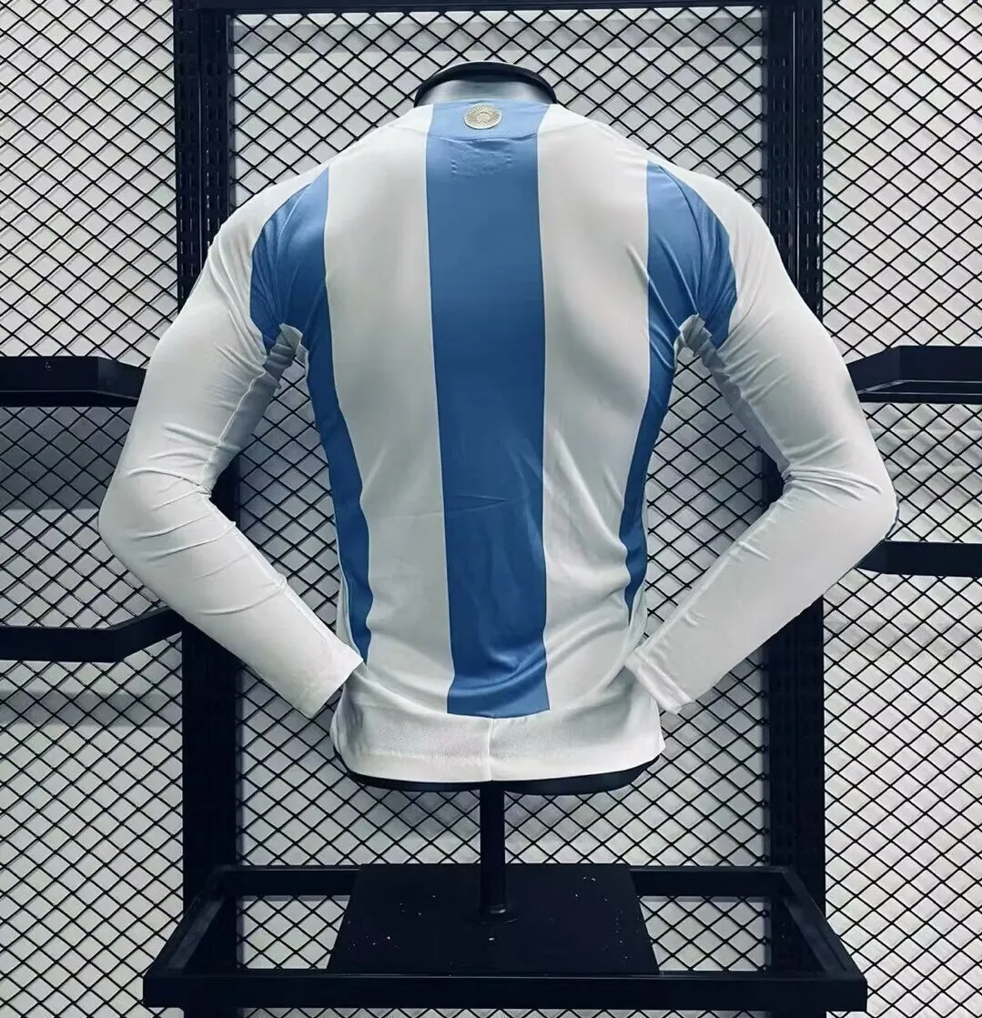 2024 Argentina Home Long Sleeve Kit Player Version Shirt Football AAAAJersey Yupoo 1