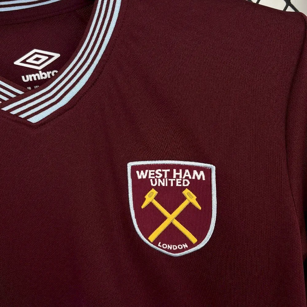 25-26 West Ham Home Kit Football Summer T-Shirt Soccer AAAAJersey Supplier Yupoo 1