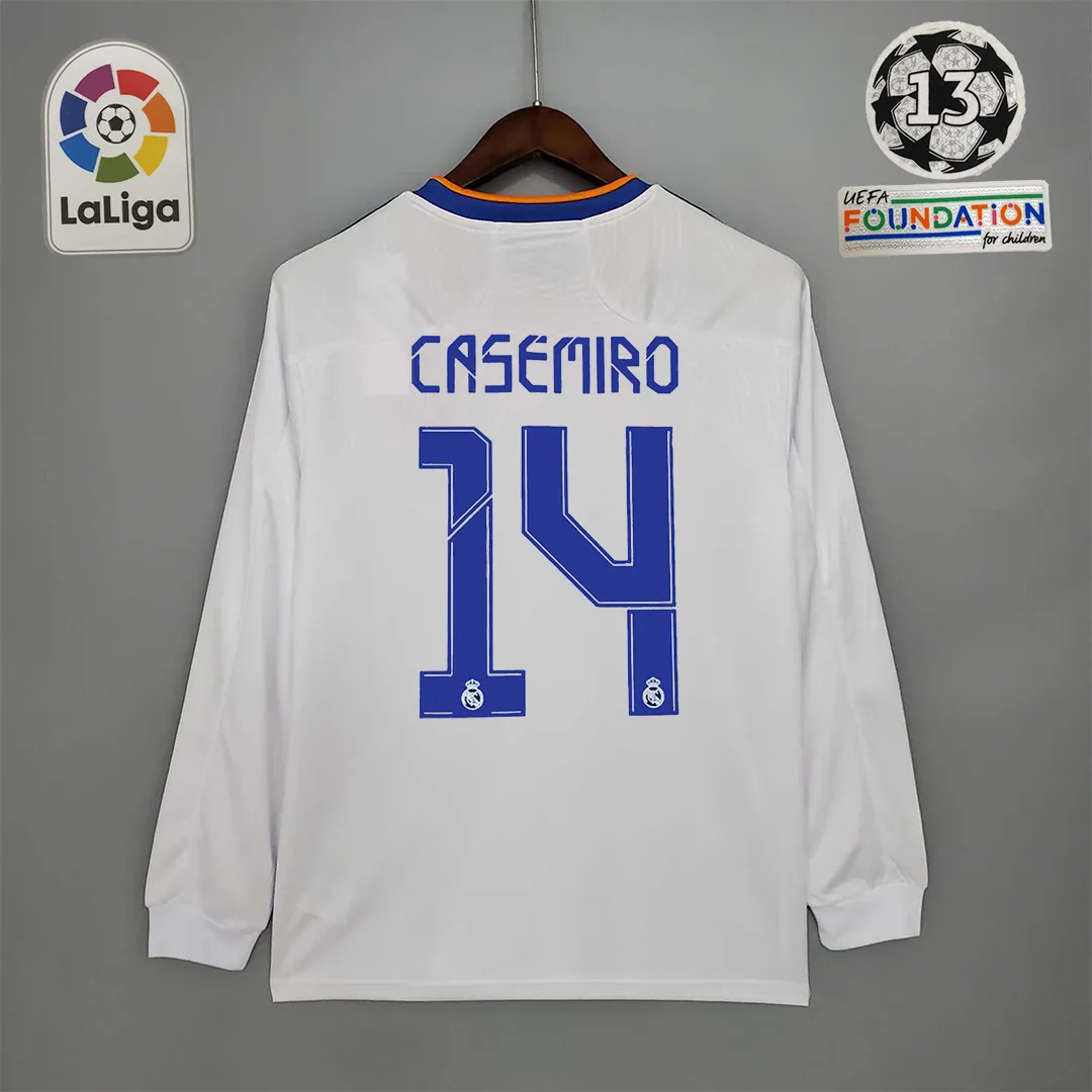 21-22 Real Madrid home long sleeve 7