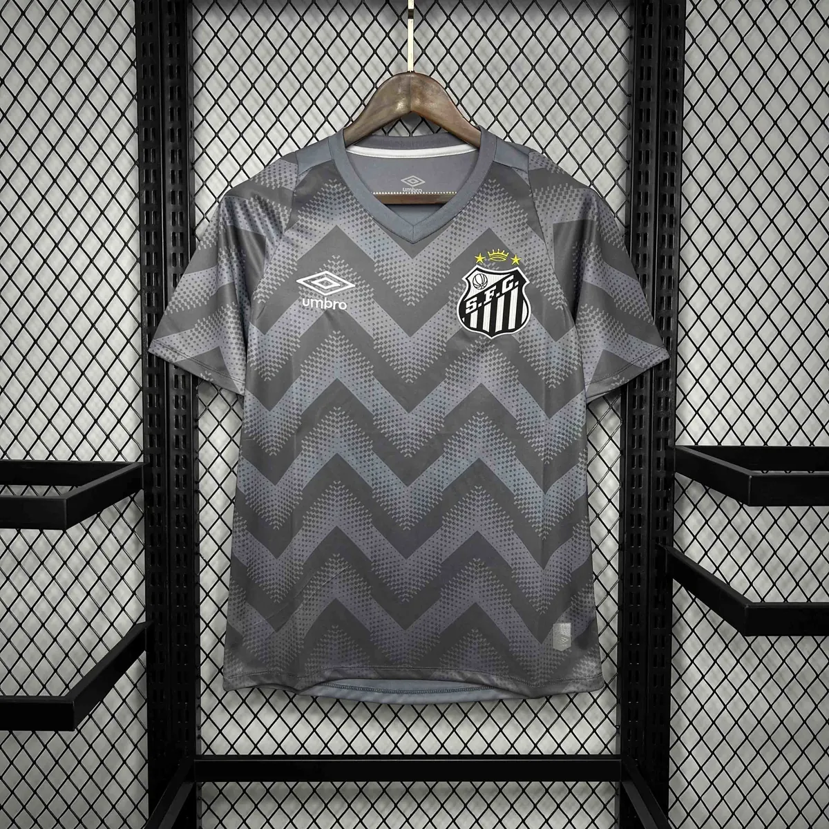 24-25 Santos Training Grey Kit Soccer Apparel AAAAJerseys Dropshipping Yupoo 5