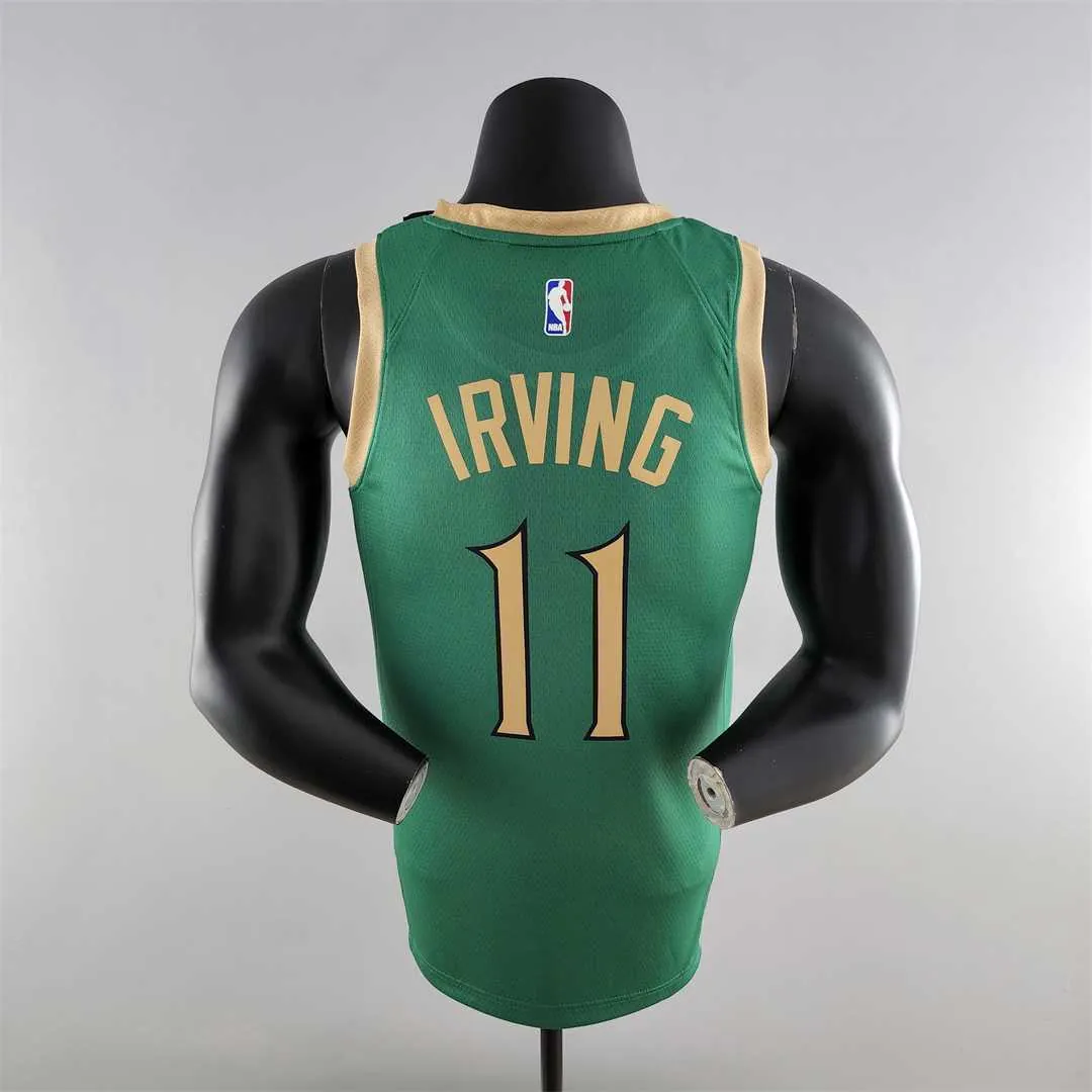 2020 IRVING #11 Boston Celtics City Edition Green NBA Jersey 1