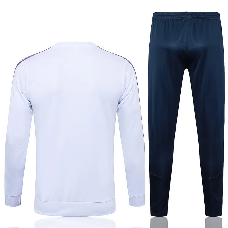 23-24 Real Madrid Long Sleeve Kits White Training Suits Soccer Jerseys Yupoo 1