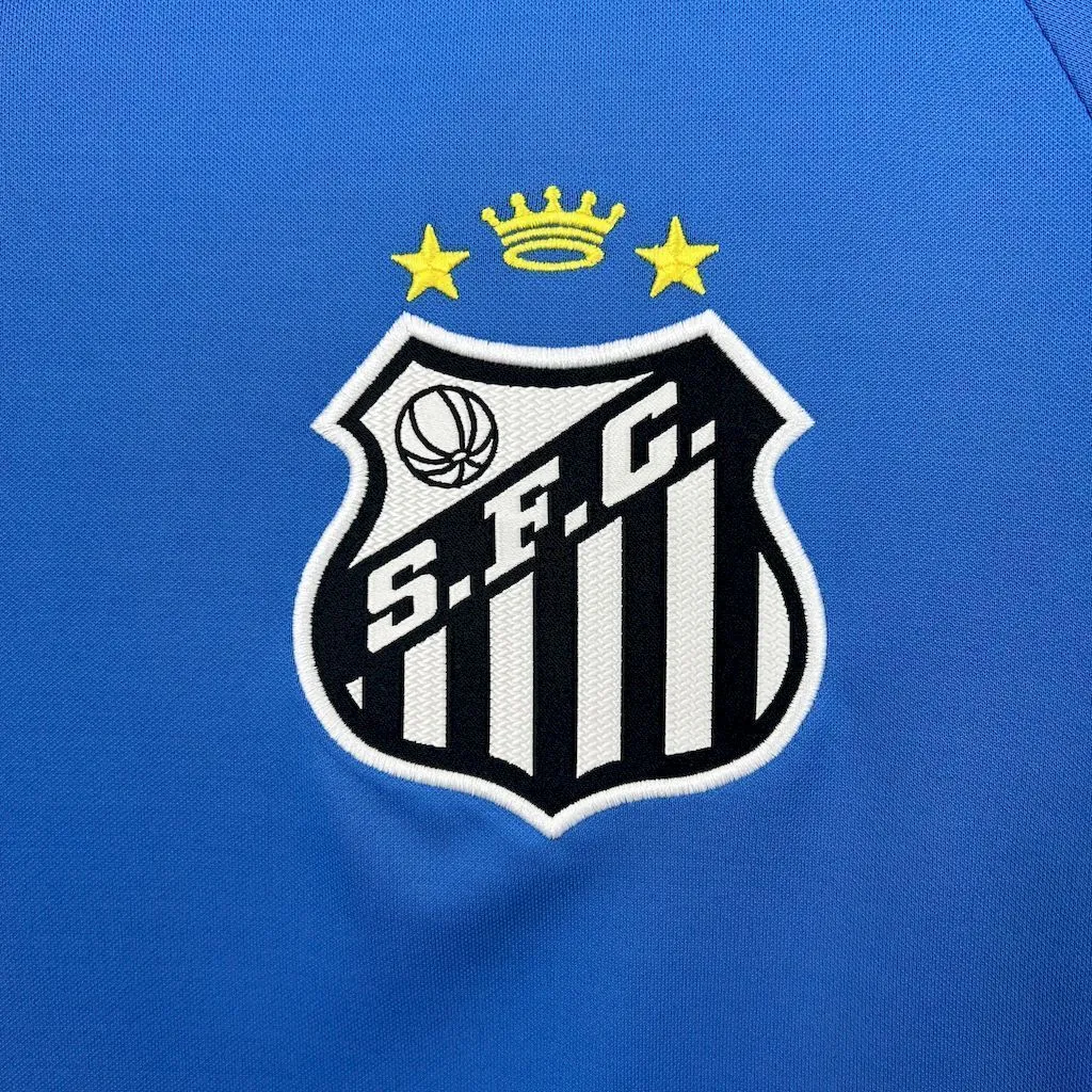 25-26 Santos Blue Goalkeeper Kit Football T-Shirt AAAAJersey Supply Yupoo 1