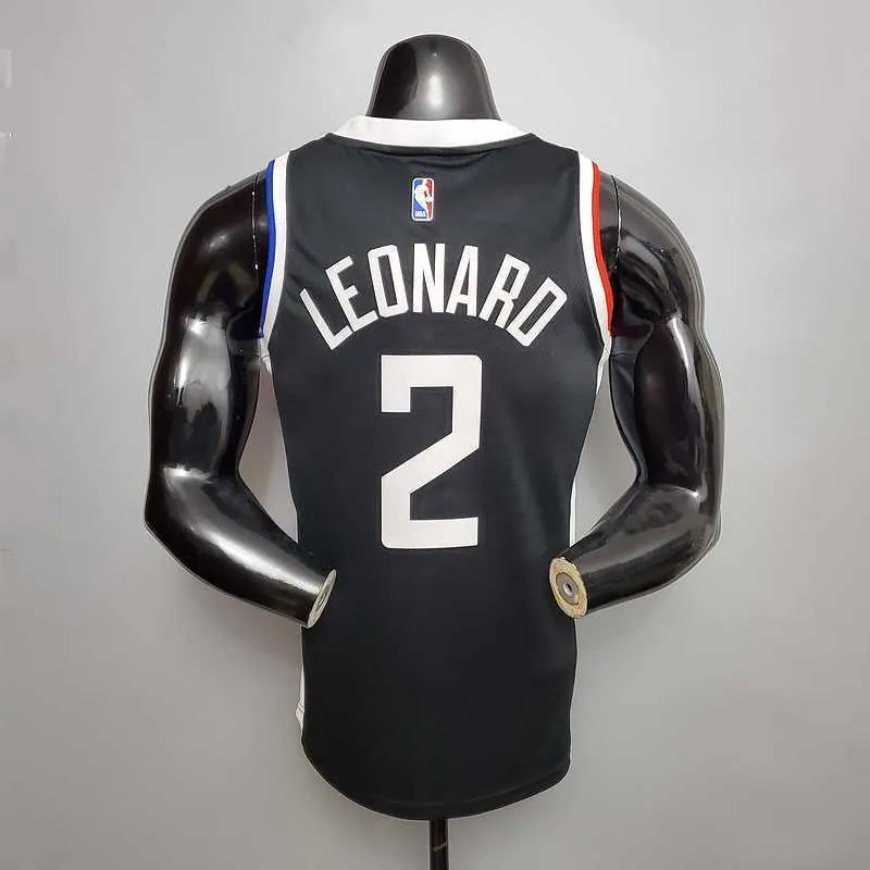 New LEONAR0#2 Los Angeles Clippers Black 3