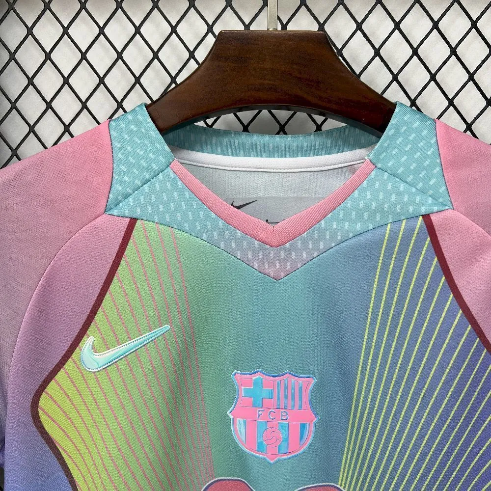 25-26 Barcelona Blue X KAROLG Football T-Shirt Custom Edition AAAAJersey Dropship Yupoo 5