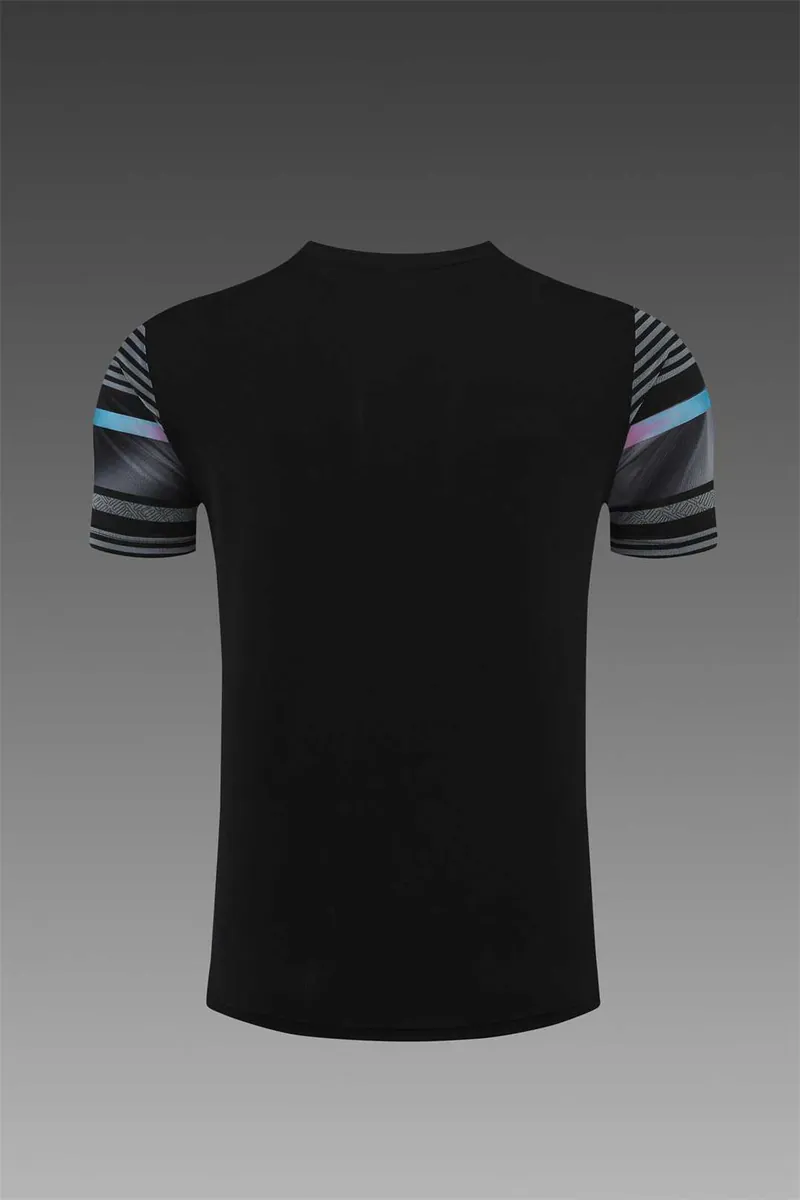 22-23 Manchester City Training Wear Short Sleeve Kit Black 2