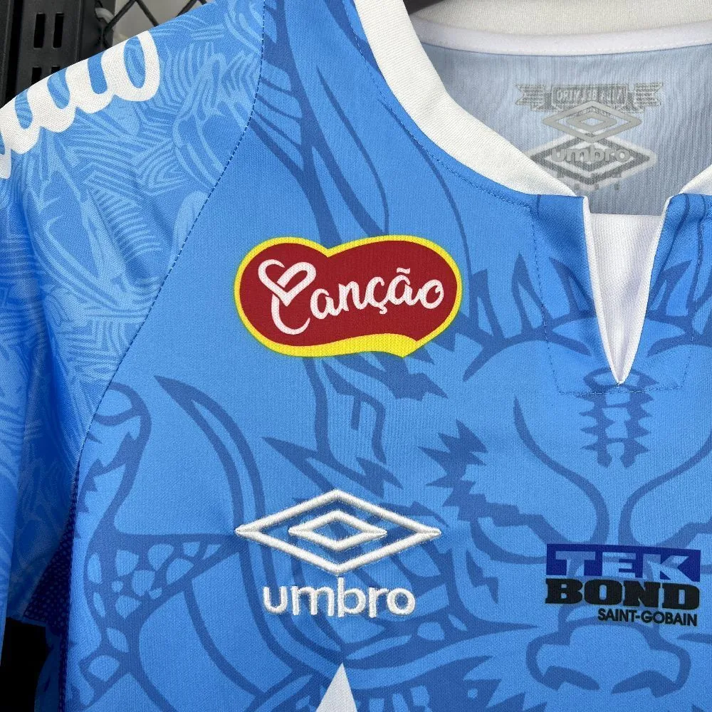 25-26 Santos Blue Dragon Pattern Kit Special Edition Soccer AAAAJersey Yupoo S-2XL 4