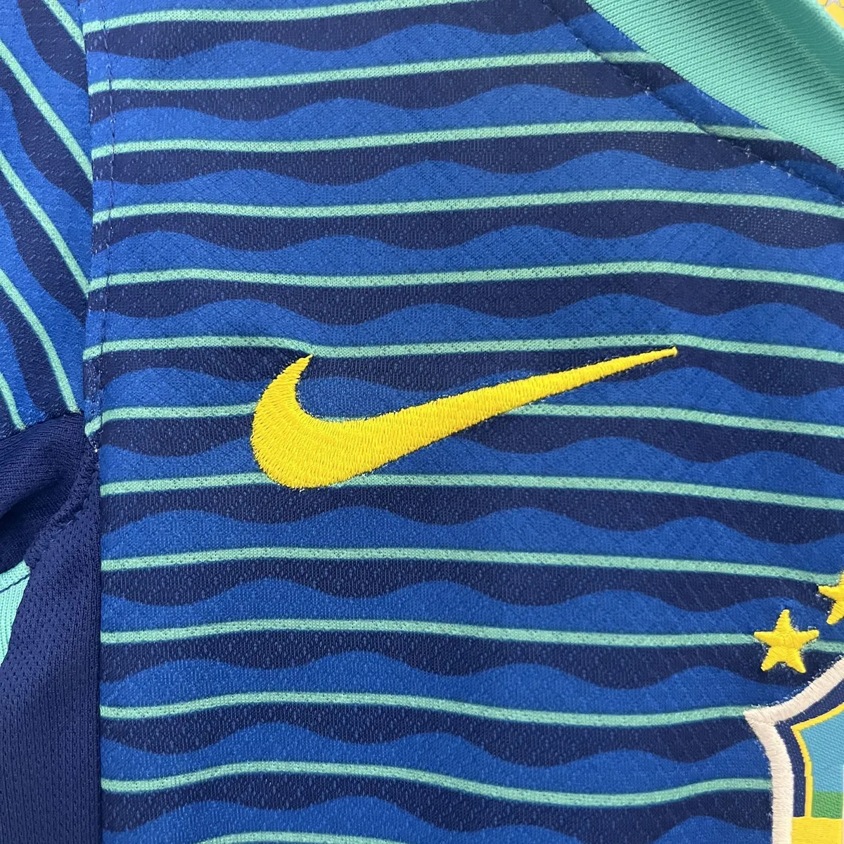 2024 Brazil Away Kid Kits Youth Apparels AAAAJersey Wholesale Yupoo 2