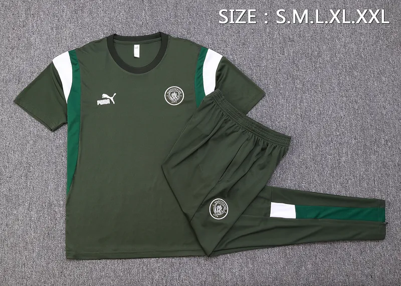 23-24 Manchester City Short Sleeve Training Suit Yupoo 1