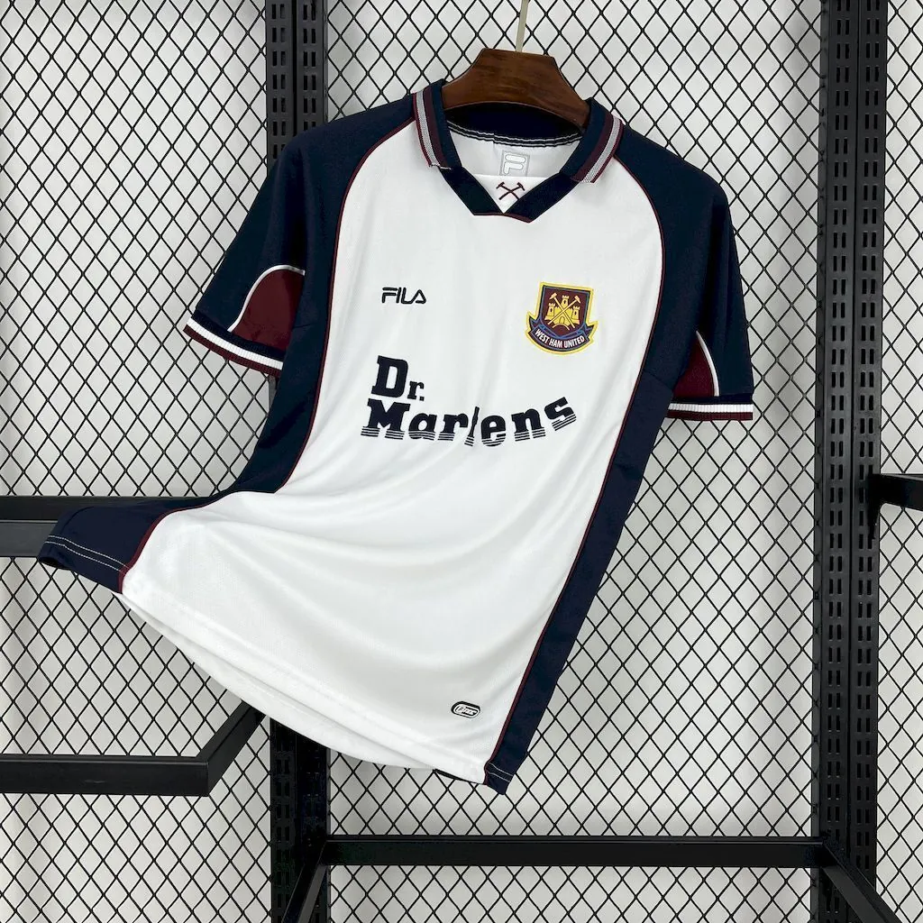 99-01 West Ham Away Retro Kit Vintage Shirt AAAAJersey Supplier Yupoo 6