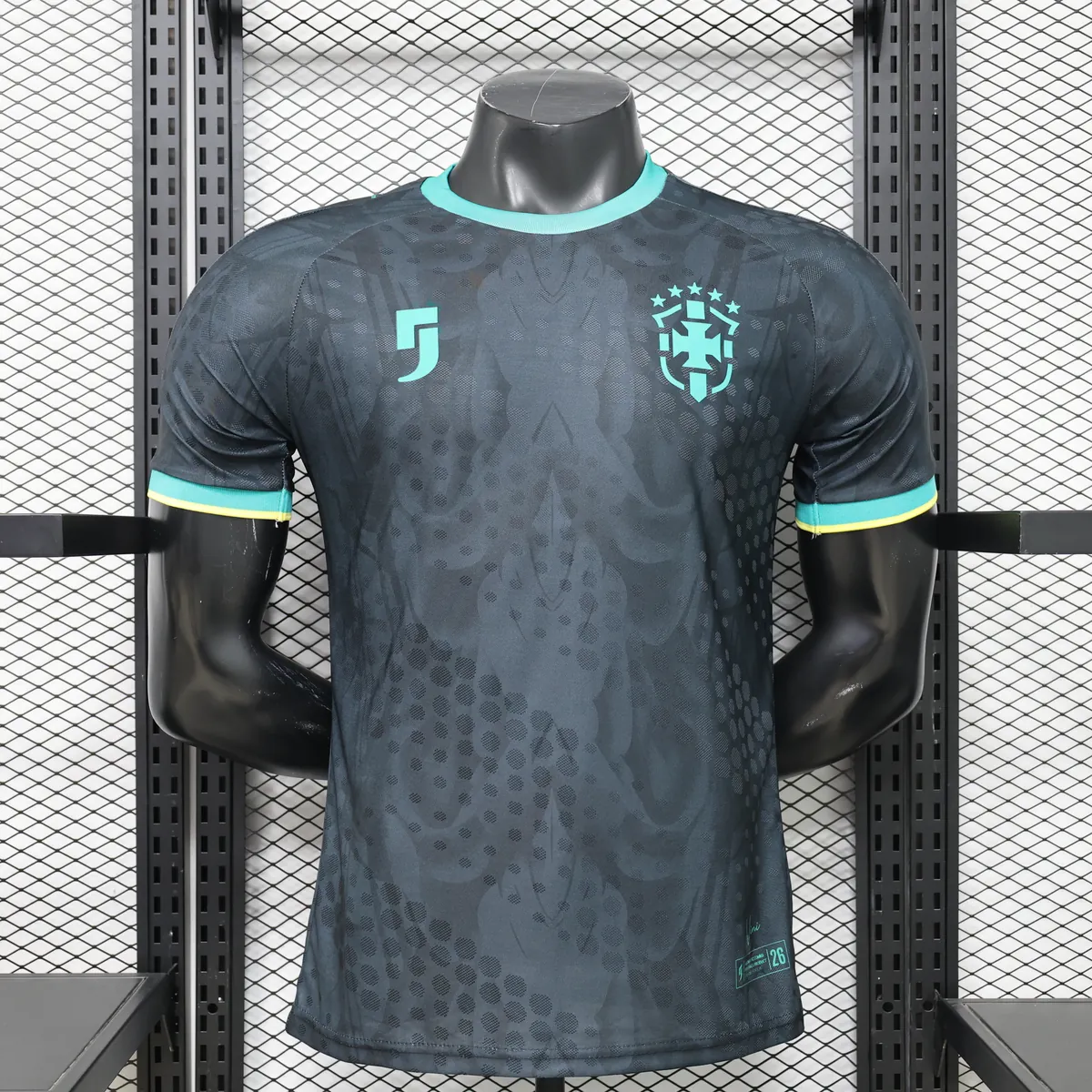 2026 Brazil Mens Special Edition Player Version Football Black Shirt AAAAJersey Supply Yupoo 9 6