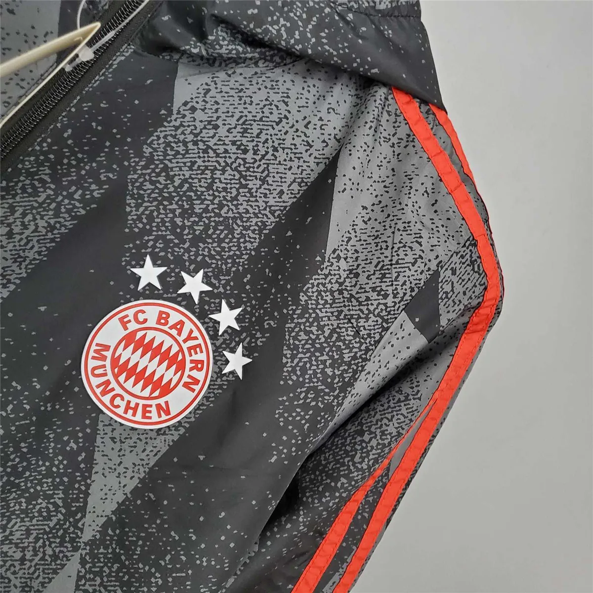 21-22 Bayern Munich Black Pattern Windbreaker 1