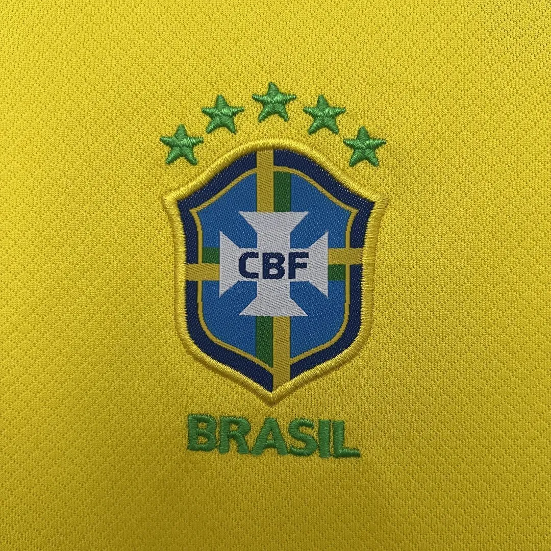 2025 Brazil Home Kid Kits Youth Apparels AAAAJersey Wholesale Yupoo 1