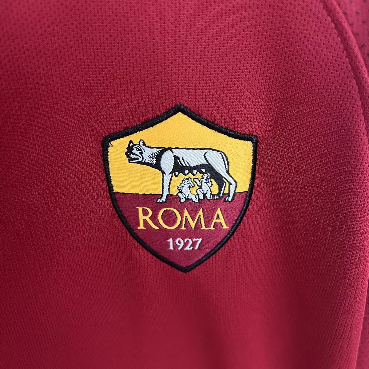 17-18 Roma Home Retro Kit Long Sleeve Shirt Soccer Kit AAAAJersey Cheap Yupoo 1