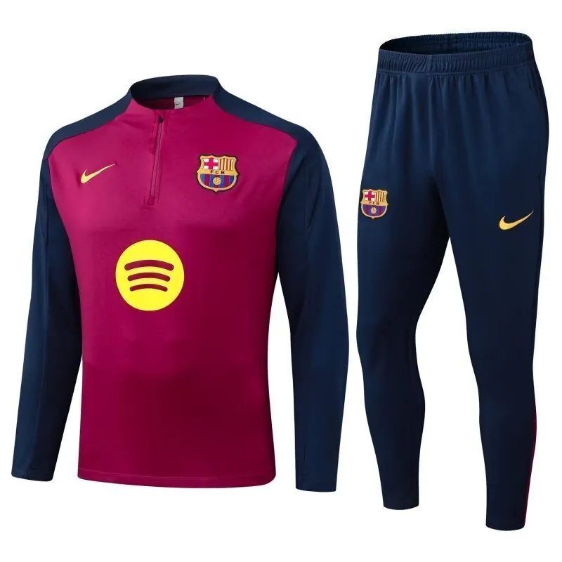 25-26 Barcelona Training Kit Soccer Half-Zip Suit AAAAJersey Supply Yupoo 6