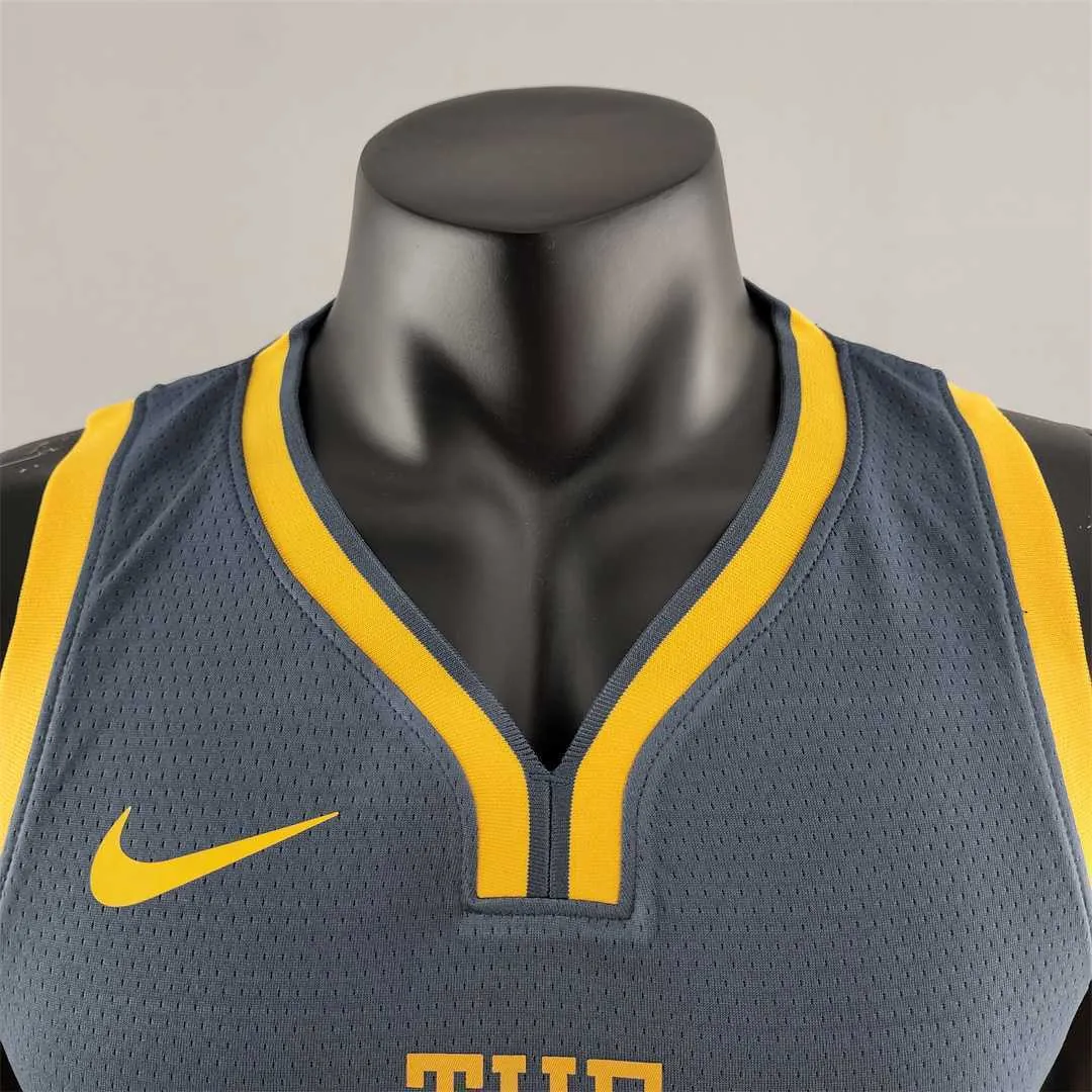 2018 Curry#30 Golden State Warriors Grey NBA Jersey 1