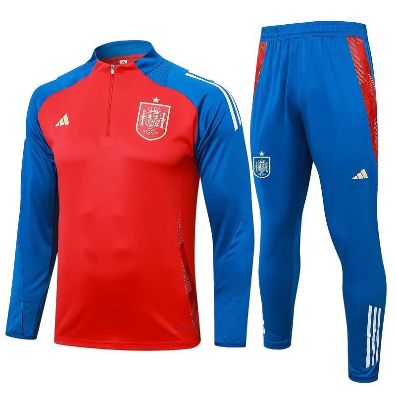 2024 Spain Long Sleeve Training Suit Football Shirts 3