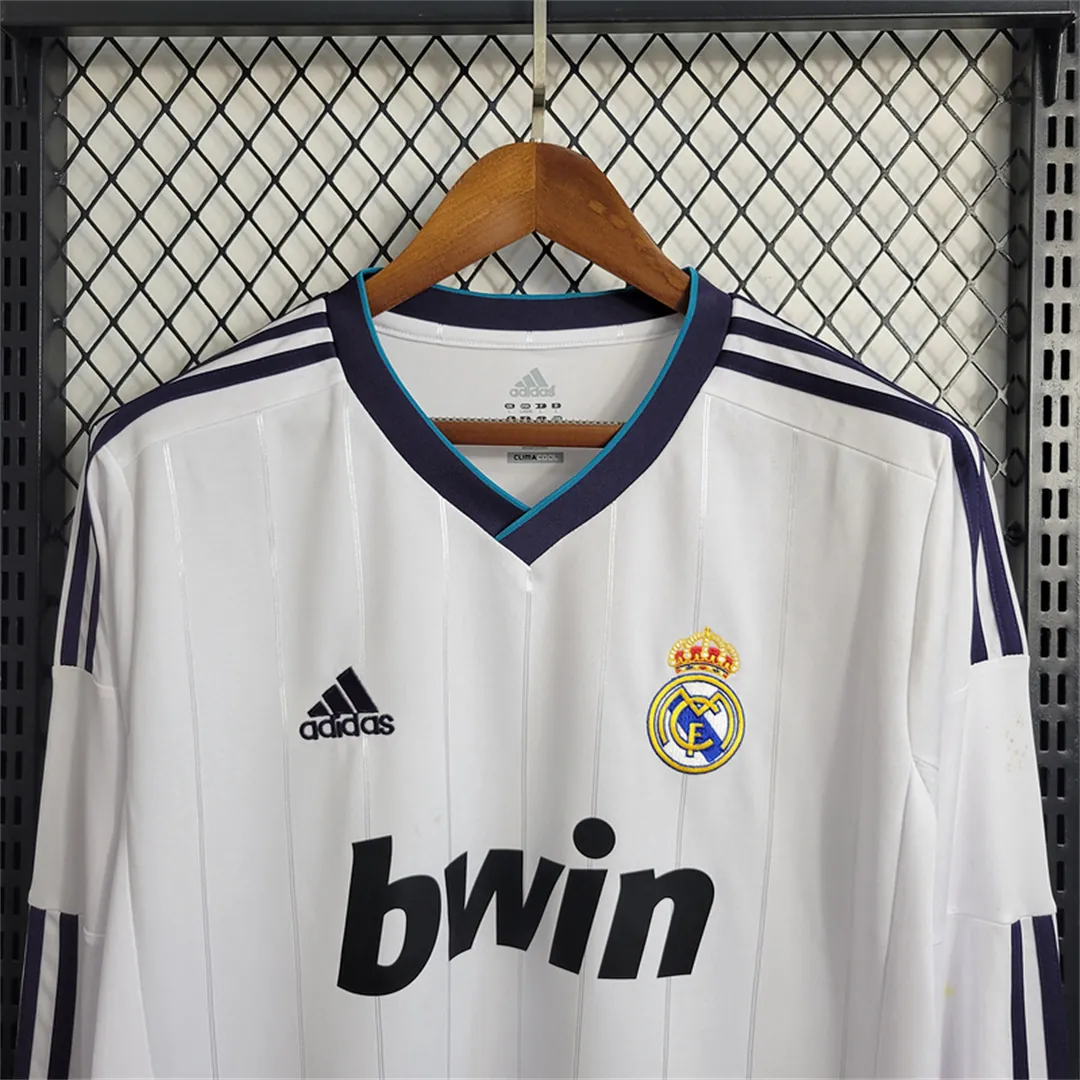 12-13 Real Madrid home long sleeve 9