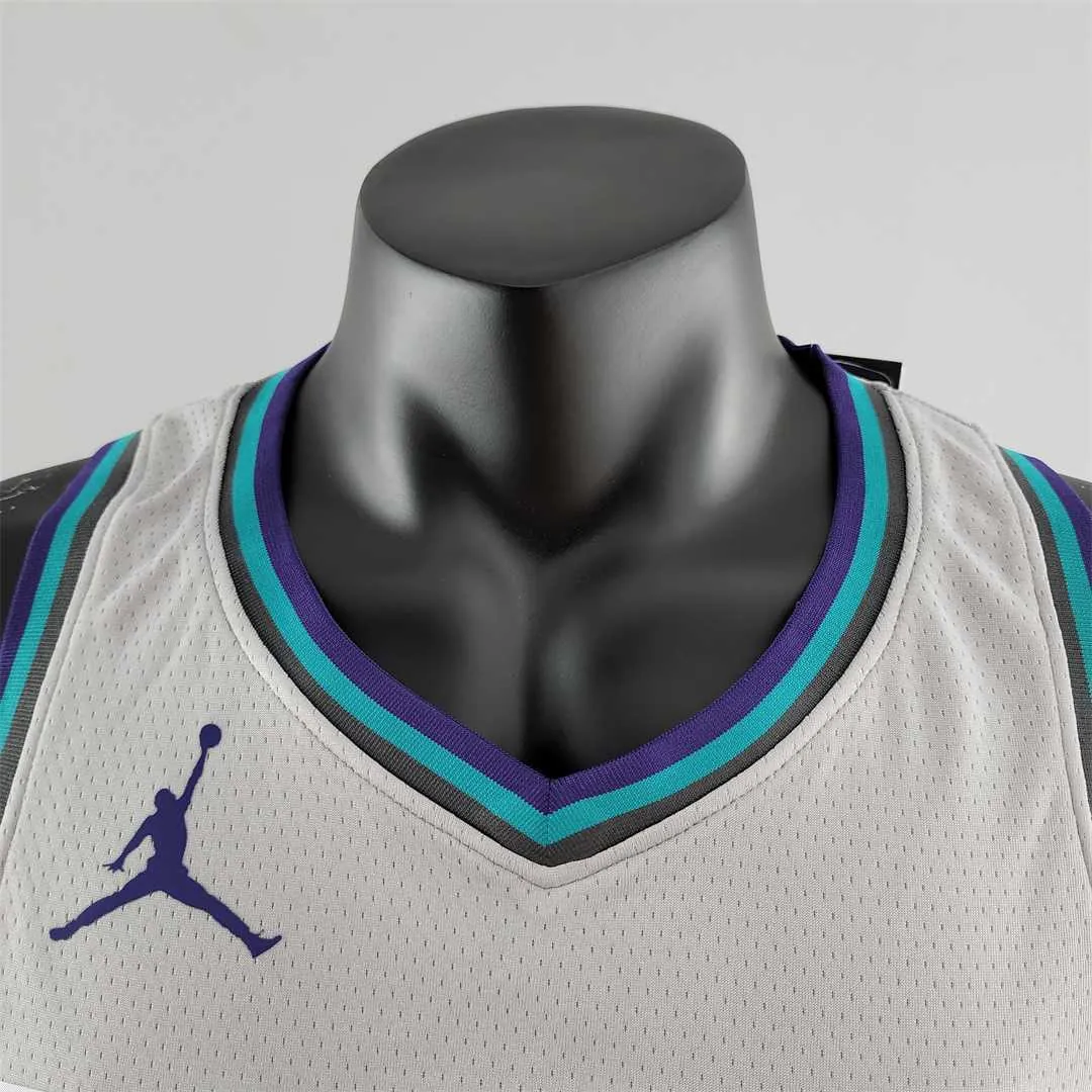 2019 Oubre jr. #12 Charlotte Hornets Grey NBA Jersey 8