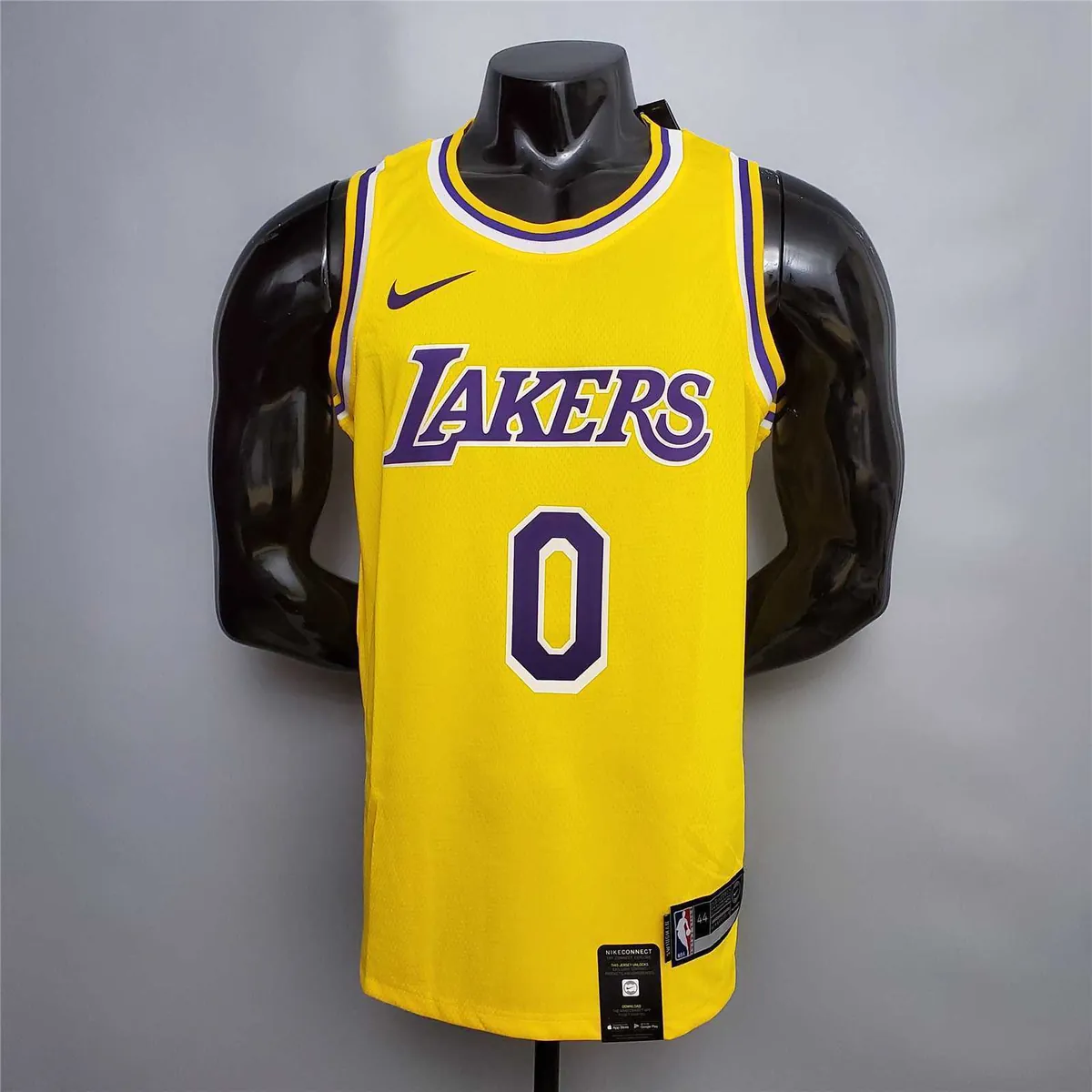 KUZMA #0 Lakers Round neck yellow 7