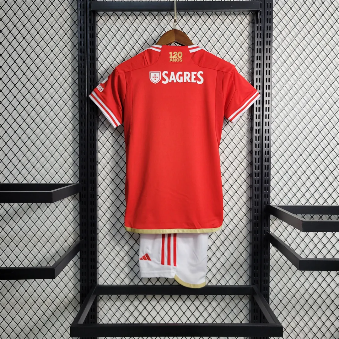 23-24 Benfica Home Kids Kits Football Jerseys Yupoo 2