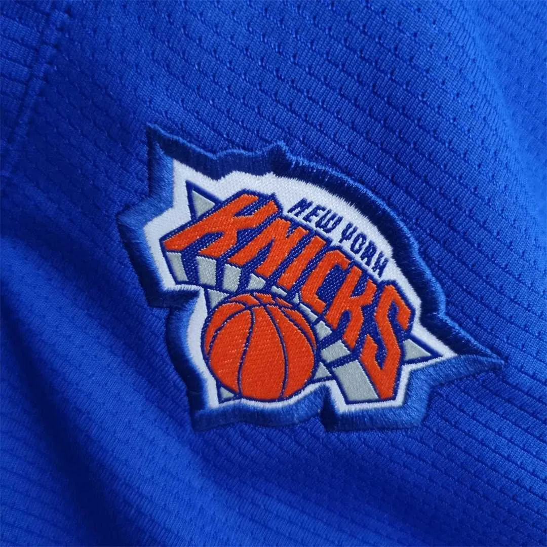 2022 New York Knicks NBA US Training Shorts Blue 2