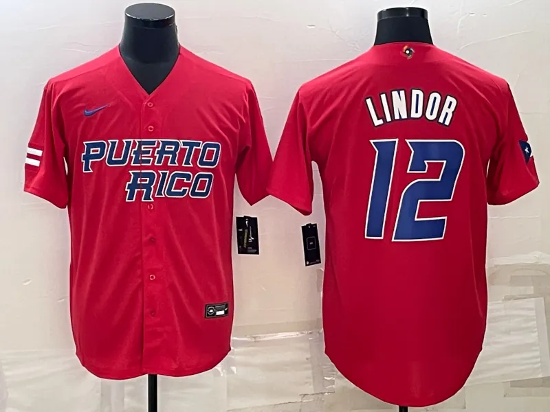 Puerto Rico 2023 World Cup Baseball Jerseys 54