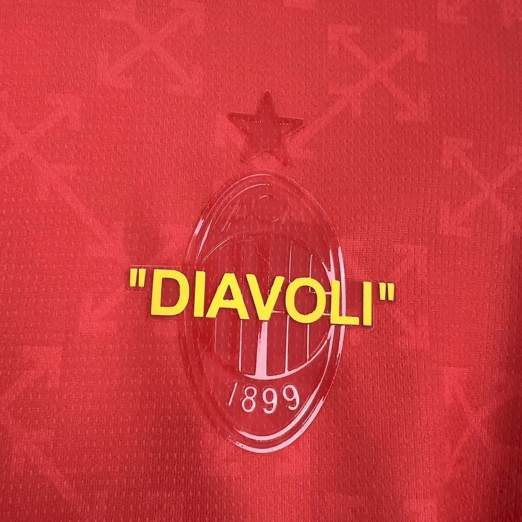 24-25 AC Milan Fourth Red Shirt Football Apparels Soccer AAAAJersey Yupoo 1