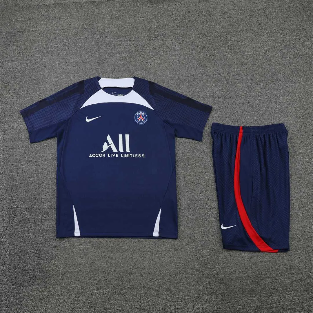 22-23 PSG Training Short Sleeve Kit Blue 8